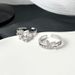 Butterfly Chain Zircon Double Layered Female Ins Cold Wind Personalized Hip Hop Finger Ring With A Niche Design_ipsvogv.com
