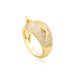 Trendy Cat Ear Cubic Zirconia Ring For Men & Women – Hip Hop Bling Statement Jewelry, Gold Plated, Sizes 7-10_ipsvogv.com