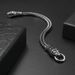 Minimalist Titanium Electroplated Zodiac Stainless Steel Hip Hop Double Snake Head Men's Bracelet_ipsvogv.com