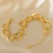 Hip Hop Luxury Copper Gold-plated O-shaped Hand Woven Couple's Women's Bracelet, Daily Party Wear_ipsvogv.com