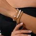 Sweet And Cool Pearl Bead Stacked Set With Ins Style Multi Layer Chain Bracelet Jewelry_ipsvogv.com