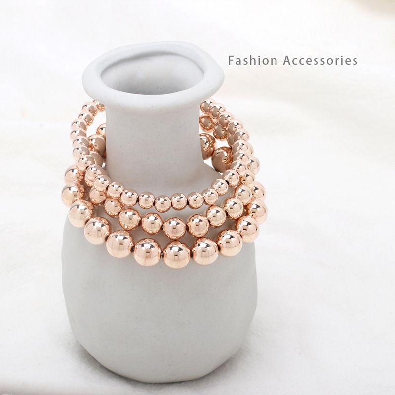 Ig Simple Style Alloy Beaded Unisex Bracelets_ipsvogv.com