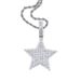Men's Jewelry Hip Hop New Five Pointed Star Pendant Copper Inlaid Zircon Full Diamond Pendant Necklace Fashion Trend_ipsvogv.com
