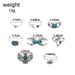 New Turquoise Eagle Cactus Moon Arrow Shaped 8-piece Set Of And Rings_ipsvogv.com