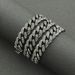 Hip Hop Full Diamond Cuban Chain Necklace Personalized Street Dance Motorcycle Men's Cool Accessories Jewelry Width 13mm_ipsvogv.com