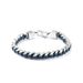 New Ultra-fine Fiber Leather Woven Stainless Steel Men's Bracelet Fashionable Personality Cuban Chain_ipsvogv.com