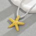 New summer resort style starfish simple twine niche design Fried Dough Twists chain versatile necklace_ipsvogv.com