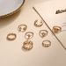New Alloy Joint Creative Minimalist Pearl Rose Ring Set Of 8 Pieces_ipsvogv.com