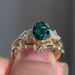 Sanjie New Natural London Green Water Drop Versatile Internet Red Women's Jewelry Pair Ring_ipsvogv.com