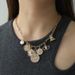 Women's Jewelry Ancient Coin Pendant Starry Sky Magic Necklace Bracelet Earrings Set_ipsvogv.com