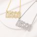 DISCO hip hop exaggerated gold necklace Disco simulated diamond necklace_ipsvogv.com