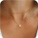 26 Letters Fashion Pendant Round Bead Chain Clavicle Chain Layered Necklace Women's Versatile Jewelry_ipsvogv.com