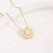 Light Luxury Pearl Necklace for Female Minority Design Sense Titanium Steel U-shaped Pendant Fashion and Temperament_ipsvogv.com