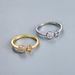 Unisex Version Of The Star Moon Diamond Zircon CZ Ring Female Index Finger Ring Gold And Silver Light Luxury Ins Style Hand Jewelry_ipsvogv.com