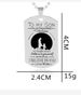 Autumn Winter Creative Jewelry Letter Hang Tag Necklace To My Love Mom And Son Pendant Stainless Steel_ipsvogv.com