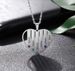 Personalized Titanium Necklace, Stainless Steel Heart-shaped Hollow Diamond Pendant, Birthda Stone Name Necklace_ipsvogv.com