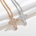 Unisex hot selling cross full diamond pendant hip hop trendsetter copper inlaid zircon necklace popular jewelry_ipsvogv.com