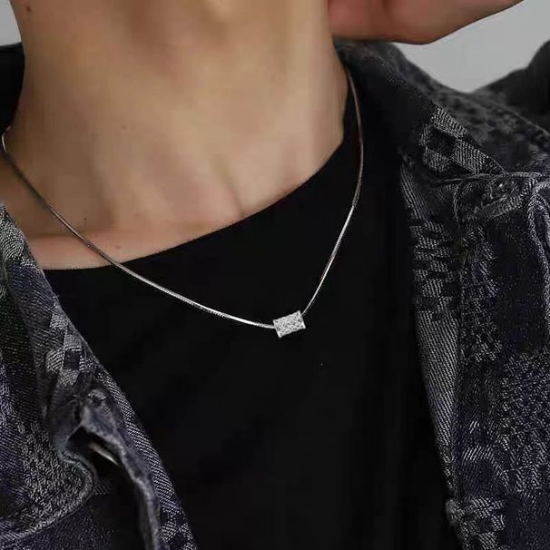New Necklace For Men, Simple Niche, Snake Bone Chain, Personalized And Trendy, Versatile Design, High-end Accessories,_ipsvogv.com