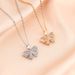 Korean Version Of Light Luxury Diamond Inlaid Butterfly Titanium Steel Necklace, Female Niche Design, Collarbone Chain,_ipsvogv.com
