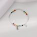 Japanese And Korean S Silver Rainbow Contrast Beaded Bracelet Fashionable Smiling Face Little Bear Hand Strand Instagram_ipsvogv.com