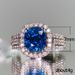 Cao Shi's New Copper Inlaid Blue Zircon Luxury Ring For Women_ipsvogv.com