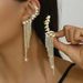 Unisex Earrings Personalized Tassel Earrings Fashionable Temperament Super Flash Diamond Claw Chain Earrings_ipsvogv.com