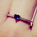 Sanjie's New Rose Gold Plated Heart-shaped Blue Diamond Ring Jewelry_ipsvogv.com