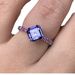 Sanjieins New Square Color Diamond Women's Ring Amethyst Jewelry Natural Simplicity Handpiece_ipsvogv.com
