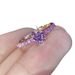 Sanjie's New Ins Simple Silver Plated Simulated Zircon Ring For Booking Wedding Rings_ipsvogv.com