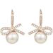 South Korea's Dongdaemun Design Bow Pearl Earrings Temperament Personality All Match Ins Style Ear Jewelry Earrings_ipsvogv.com