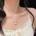 Pure Silver Mermaid Tear Necklace Women With Niche Temperament, Exquisite Design, High-end Collarbone Chain, Gift For_ipsvogv.com