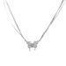Diamond Inlaid Butterfly Magnetic Suction Layered Necklace, Niche And Cool Style Design Pendant, Collarbone Chain,_ipsvogv.com