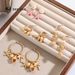 Women's Jewelry Ocean Series Pearl Earrings Fashion All Match Starfish Shell Earrings_ipsvogv.com