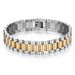 Wanpai Strap Titanium Bracelet Couple Fashion 15MM Stainless Steel Men's Watch Chain Adjustable Jewelry_ipsvogv.com
