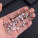 Women's Jewelry Cherry Pearl Moon Arrow Through The Heart Zircon Belly Button Ring Stainless Steel Zircon Belly Button Nail_ipsvogv.com