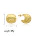 Women’s Jewelry Set Fashion Ins Style Brushed Texture Earrings High End Niche Semi Circular C Shaped Earrings Trendy Earrings And Earrings_ipsvogv.com