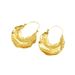 Women’s Jewelry Set Fashion Exaggerated Temperament Style Metal Earrings Simple And Versatile Pleated Gold Leaf Design Earrings Ins Earrings_ipsvogv.com
