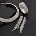 2024 Fashionable Luxurious Full Diamond Shiny Rhinestone Collar Necklace Bracelet Tassel Earrings Set Bridal Accessories_ipsvogv.com