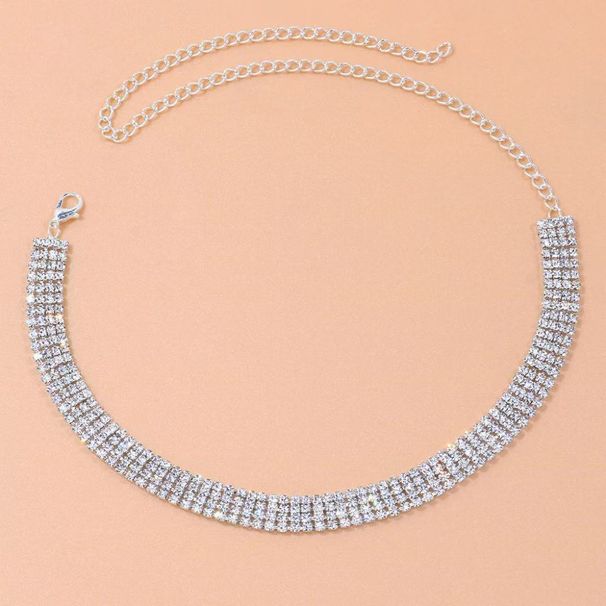 Hot Elling Necklace For Women, Fahionable Multi Row Necklace, Veratile And Peronalized Rhinetone Collarbone_ipsvogv.com
