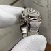 Unisex inlaid white zircon ring luxury men's engagement wedding jewelry_ipsvogv.com