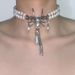 Sweet Ad Cool Double Layer Pearl Log Tassel Spider Necklace Light Luxury Beaded Metal Neck New Clavicle Chai For_ipsvogv.com