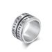 Retro Nordic rotatable Viking text stainless steel rotating ring ring men's wear titanium steel accessories hand jewelry_ipsvogv.com