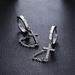 Cross Men With Diamond Studded Tassels, High-end Versatile Hip-hop Earrings For Women, Niche And Minimalist Summer_ipsvogv.com
