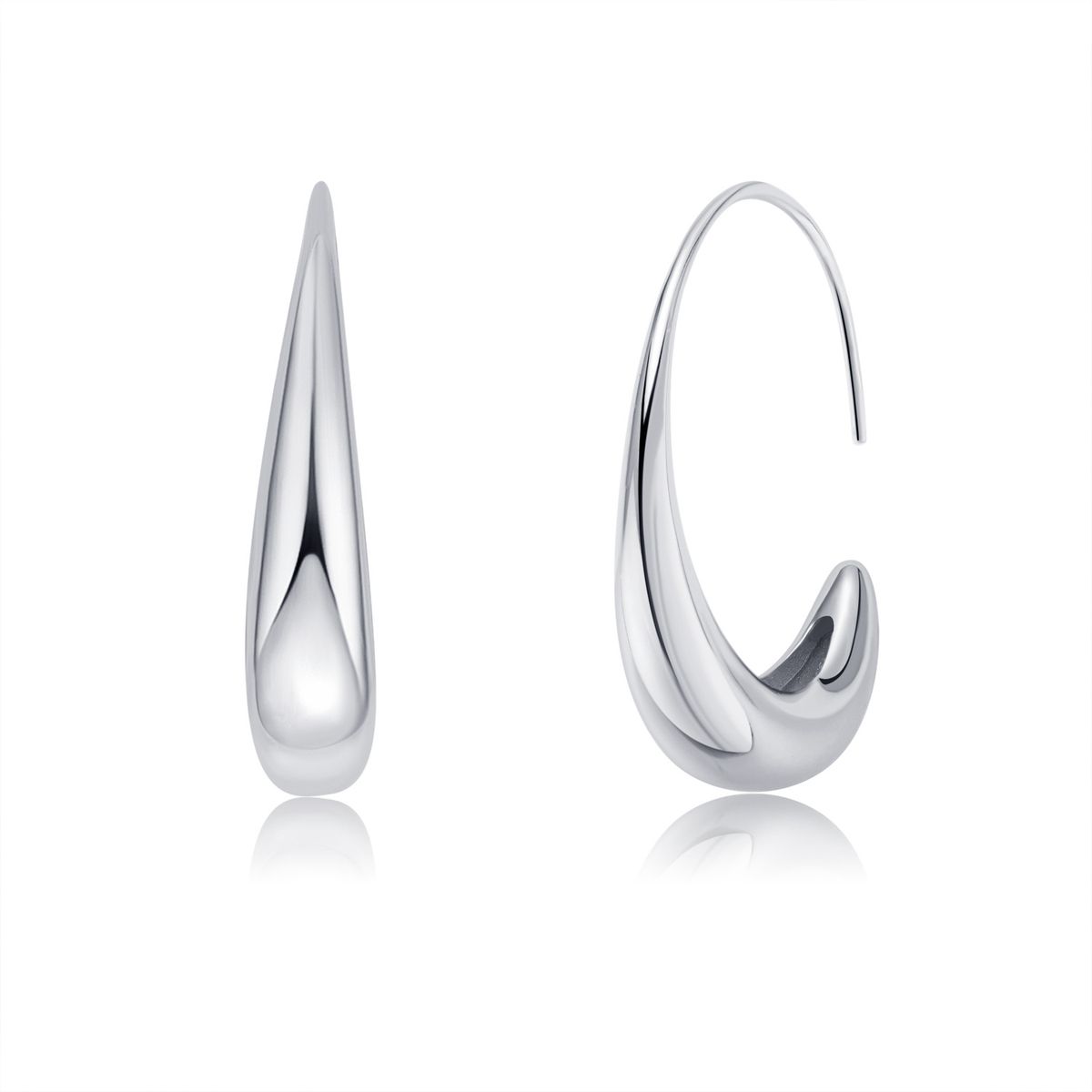 Women's Jewelry Double Color Water Drop Shape Girls Exquisite Earrings Small Fresh Cool Feeling_ipsvogv.com