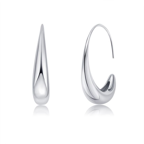 Women's Jewelry Double Color Water Drop Shape Girls Exquisite Earrings Small Fresh Cool Feeling_ipsvogv.com