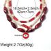 Multi Layer Necklace Devil Eye Pendant Fashion Exaggerated Resin Multi Layer Necklace_ipsvogv.com