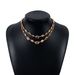 N11637 Medieval Trendy Ethnic Style Double layered Necklace with Diamonds, Light Luxury and Exquisite Girl Feeling, Made_ipsvogv.com