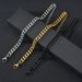 Korean And Japanese Trend Cuban Titanium Steel Personality Three Colors Polished Double-Sided Gold Thick Chain Hip-Hop_ipsvogv.com