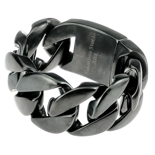 316L Stainless Steel Solid Heavy Retro Tone 32mm Big Bracelet_ipsvogv.com