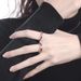 Red Zircon Ring For Women, Light Luxury, Personalized Temperament, Niche Design, Simple, Fashionable, High-end Couple_ipsvogv.com